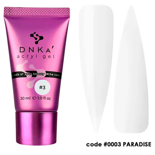 DNKa Acryl Gel No. 0003 Paradise (white), 30 ml (tube)