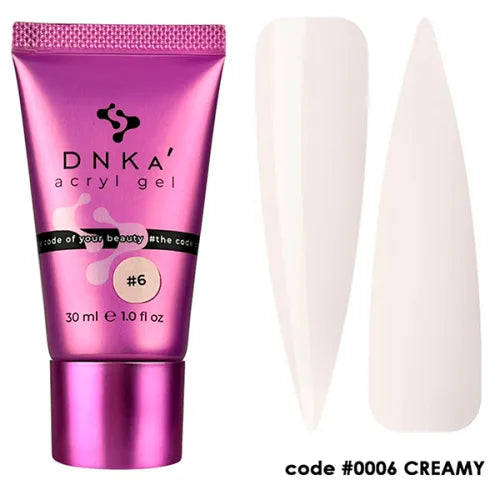 DNKa Acryl Gel No. 0006 Creamy (light beige), 30 ml (in tube)