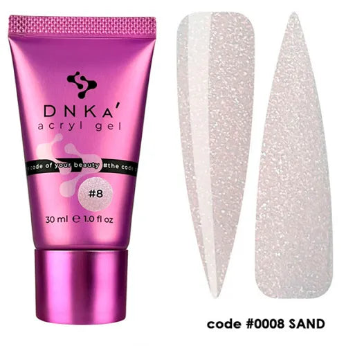 DNKa Acryl Gel No. 0008 Sand (beige with shimmer), 30 ml (in tube)